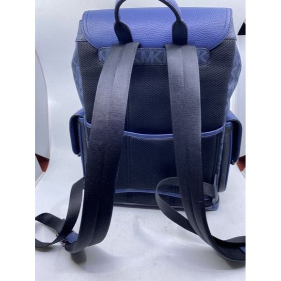 Michael Kors Hudson Logo And Rucksack Admiral Mlti Leather Backpack - Picture 5 of 10